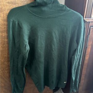 Calvin Klein Dark Green Turtleneck Sweater